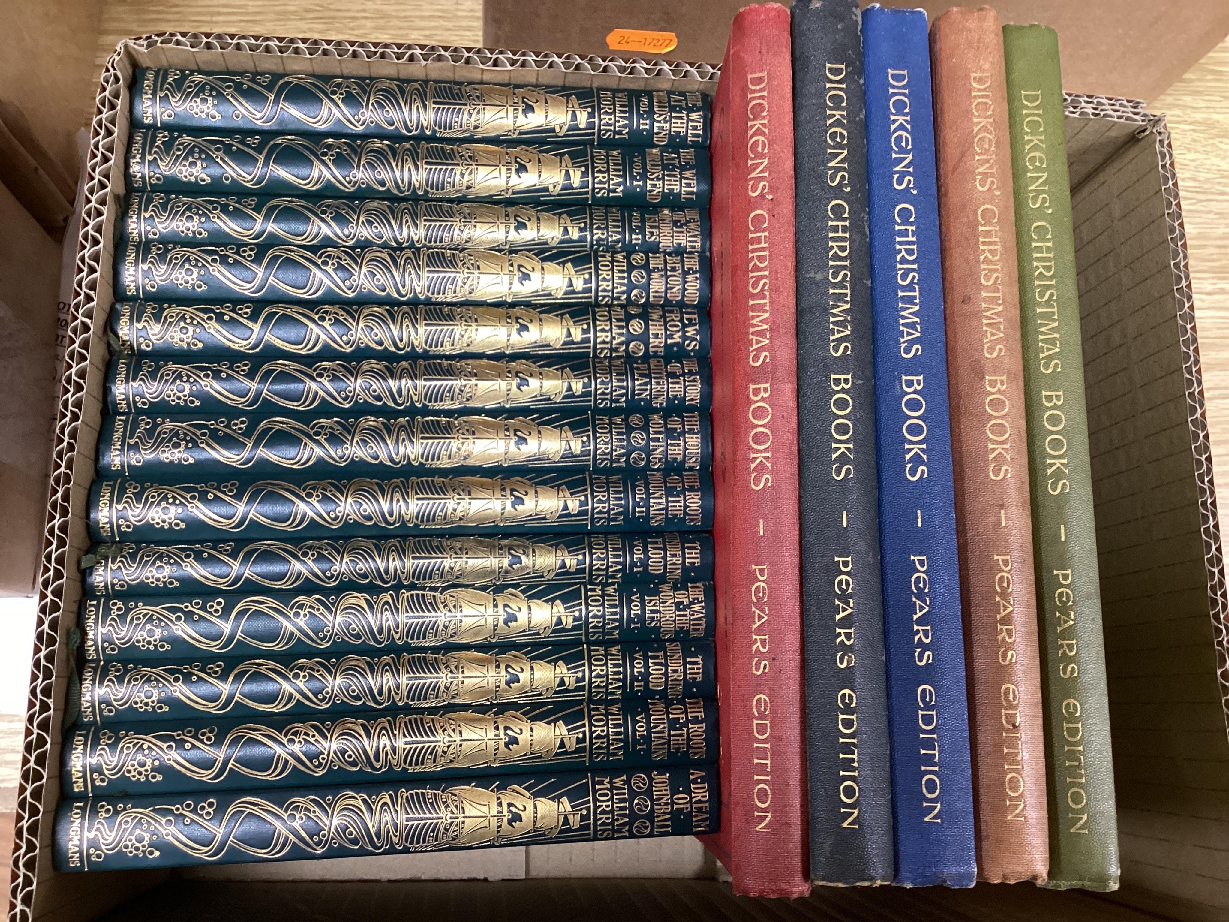 Morris, William. Prose Works, 13 vols in Longmans Pocket Edition.